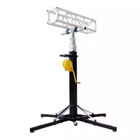 Support de scène pliable mobile d'extérieur de 6 m de hauteur, support de levage robuste pour éclairage de scène et support à manivelle pour événements DJ