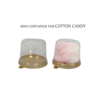 Boîtes à pâtisserie jetables individuelles pour desserts, emballage en gros, mini-boîte dorée pour flan avec dôme transparent