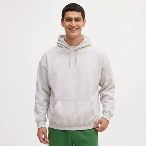 Custom 400 GSM Oversized Pullover Hoodie No <b>String</b> Thick Sweatshirt Hooded Puff Print Customizable fleece sweatshirt <b>hoodies</b> - Product Image 1
