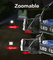 Lampe torche tête de pêche camping linternas para led de cabeza lampe frontale lampe de poche led rechargeable zoom lampe frontale