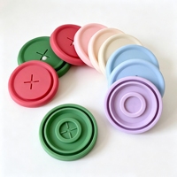 Couvre-tasse en silicone réutilisable de qualité alimentaire, anti-poussière, anti-fuite, antidérapant, portable, couvercle d'étanchéité pour tasse, tailles personnalisées disponibles