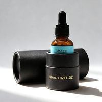 Emballage de flacon de parfum cylindrique rond de luxe personnalisé avec logo, 30 ml, 50 ml, 100 ml, huiles essentielles, tube en carton avec insert en EVA