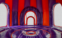 Château gonflable commercial d'Halloween en forme d'araignée, maison hantée, trampoline pour enfants pour événements festifs