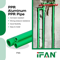 Tuyau en polypropylène PPR de couleur, norme allemande, échantillon gratuit, OEM, usine Ifan