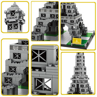 Bloques de Construcción Modulares Personalizados DIY MOC de la Torre Eiffel, Juego de Juguetes Educativos de Construcción a Escala 1:72, 1820 Piezas, Edades 5-14+