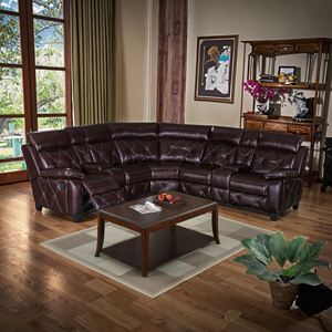 Frank Furniture Luxury Modern <b>Corner</b> Couch Sectional Electric Recliner Leather Sofa Set with <b>Storage</b> for Living Room - Product Image 2