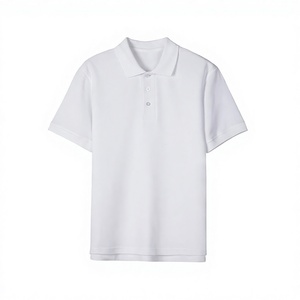 Men's White Short Sleeve for Shirt Solid Color 100% Polyester Anti-Wrinkle Casual Regular Fit Breathable Knitted Design - Product Image 1
