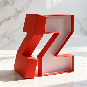 Boîtes en carton personnalisables de A à Z en forme de chiffres et d'alphabet, à remplir, pour fleurs, lettres, mariage, bonbons, cadeaux, emballage en papier - Product Image 1