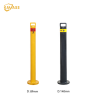 KAVASS En stock : Poteau de sécurité amovible en acier de 89 mm avec base en saucer, prix usine