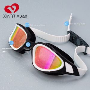 Lunettes de natation polarisées en PC, électro-plaquées, anti-UV, étanches, anti-buée, unisexes pour adultes - Product Image 3