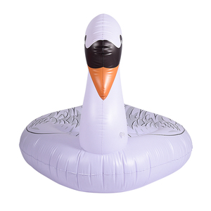 Lit et matelas gonflables en PVC en forme de cygne sur mesure, flotteurs aquatiques pour piscines et lagunes - Product Image 4