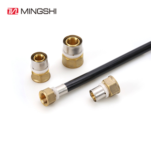 Raccords multicouches PEX-AL-PEX pour tuyaux, avec joints toriques EPDM plaqués nickel, raccords en U et en T égaux en laiton à sertir - Product Image 3