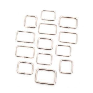 Anillas Rectangulares Metálicas para Bolsos, Accesorios de Ferretería Duraderos, Tamaño Ajustable, Hecho en Zhejiang - Product Image 2