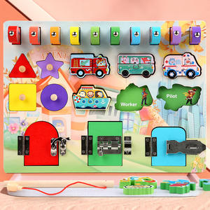 <span class=keywords><strong>Gioco</strong></span> Educativo Montessori 2026 di Tendenza per <span class=keywords><strong>Bambini</strong></span>, Tavola delle Attività in Legno con <span class=keywords><strong>Pesca</strong></span>, Abbinamento Forme e Sblocco, Giocattolo Sensoriale Antistress - Product Image 2