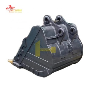 Godet de terrassement Hangood pour excavatrice Doosan 340 DX340 DX340LCA, volume 1,6 m³, robuste, avec 5 dents pour roche - Product Image 3