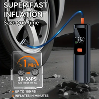 Bomba de Aire Eléctrica para Automóvil ST-5536, Compresor de Aire Inalámbrico para Automóvil de 4500 mAh, 11.1 V, 150 PSI, Bomba Inflable