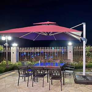 Sombrilla de Patio para Exteriores, Parasol para Cafetería, Restaurante, Terraza, Resistente al Viento, Sombrilla Cantilever Roma con <span class=keywords><strong>Base</strong></span> Giratoria - Product Image 1