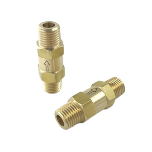 Válvula de Retención Unidireccional de Latón para Aire y Agua, Válvula Anti-Retorno de 1000 PSI, Conexión Macho x Macho - Product Image 2