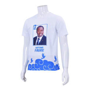 Camisetas Cuello Redondo 2024 campagna politica t Shirt personalizzare a buon mercato magliette per gli uomini in poliestere sublimazione - Product Image 1