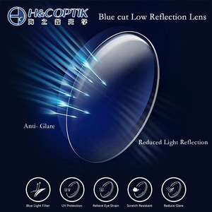 Lentes Ópticas Nuevas con Recubrimiento Anti-Reflejante <span class=keywords><strong>Blue</strong></span>-cut 1.56 SHMC, Lentes con Bloqueo de Luz Azul para Conducir - Product Image 1