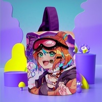 Fournisseur en gros, service à guichet unique, sac seau en toile personnalisé avec impression de dessins animés d'anime pour les fans d'anime