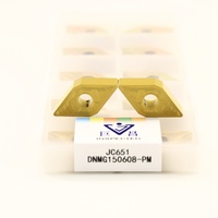 Plaquettes de tournage négatives en carbure cémenté OEM DNMG150604-PM DNMG150608-PM JC651/652 avec revêtement CVD pour tour CNC, lame de 16 mm, 6 pièces