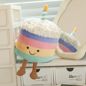 Poupée Gâteau Arc-en-ciel de Dessin Animé, Cadeau d'Anniversaire Créatif pour Enfants, Peluche Chat en Gelée, Poupée Gâteau pour Fille - Product Image 4
