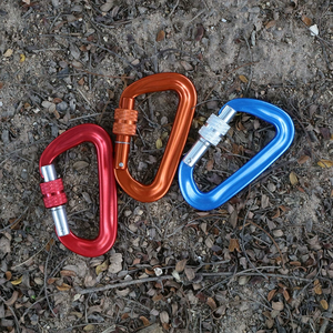 คลิปคาราบิเนอร์ความแข็งแรงสูง12kN โลโก้ตามสั่งอลูมิเนียมอัลลอยและตะขอล็อคเหล็กชุบสังกะสีเหมาะสำหรับอุตสาหกรรมหนัก - Product Image 2