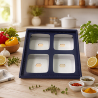 Boîte en carton ondulé recyclable et personnalisable avec doublure en mousse et revêtement UV pour les bleuets