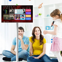 Pantalla Digital Inteligente de Alta Definición de 32 Pulgadas, Pantalla Táctil Giratoria, Smart TV Android 11, Portátil para el Hogar y Estudiantes