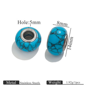 Ciondolo europeo <span class=keywords><strong>perline</strong></span> con foro grande <span class=keywords><strong>vetro</strong></span> <span class=keywords><strong>Murano</strong></span> <span class=keywords><strong>perline</strong></span> <span class=keywords><strong>di</strong></span> cristallo e perle <span class=keywords><strong>di</strong></span> <span class=keywords><strong>vetro</strong></span> attributo del prodotto per la creazione <span class=keywords><strong>di</strong></span> gioielli fai da te - Product Image 6