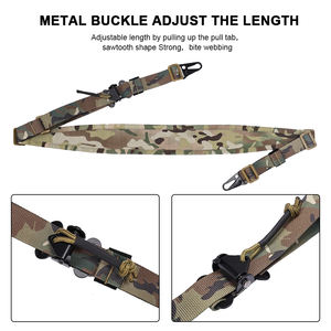 전술 페로 스타일 금속 후크 슬링스터 2 포인트 슬링 사냥 퀵 풀 탭 2 포인트 슬링 - Product Image 5