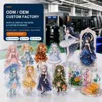 Support en acrylique pour fans d'anime, impression offset 5080 DPI, faible MOQ, OEM & ODM, personnalisation de la marque sur panneau mica, dorure à chaud