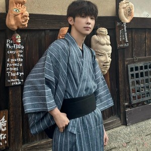 Ensemble de 25 pièces de <span class=keywords><strong>kimono</strong></span> japonais pour <span class=keywords><strong>homme</strong></span>, <span class=keywords><strong>yukata</strong></span> d'été, vêtements de détente, kit de peignoir cosplay quatre saisons en polyester pour adulte - Product Image 1