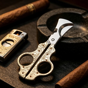 Cutter à cigares portable de qualité supérieure, couteau pliant à guillotine, impression personnalisée, logo sur mesure, vente en gros - Product Image 1