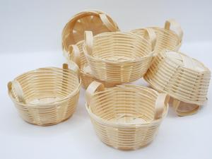 Panier de rangement en bambou tissé polyvalent avec un design élégant, parfait pour organiser les articles ménagers, léger - Product Image 3