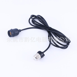 <b>E27</b> To <b>E27</b> <b>Lamp</b> <b>Holder</b> Extension Cord 110V-250V IP65 Outdoor Indoor Use PVC Wire SJTOW Type - Product Image 3