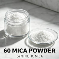 Poudre de mica blanc de qualité industrielle, plusieurs options de granulométrie, muscovite séricite de haute pureté, taille de particules uniforme, peinture, plastique