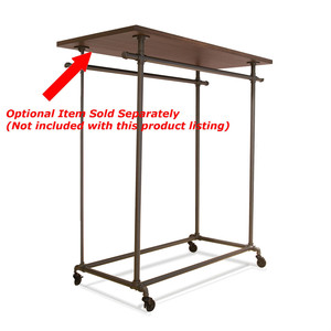 Estante <span class=keywords><strong>de</strong></span> exhibición <span class=keywords><strong>de</strong></span> ropa <span class=keywords><strong>de</strong></span> centro comercial personalizado tubería doble carril estante <span class=keywords><strong>de</strong></span> exhibición <span class=keywords><strong>de</strong></span> ropa <span class=keywords><strong>de</strong></span> <span class=keywords><strong>ballet</strong></span> rodante - Product Image 3