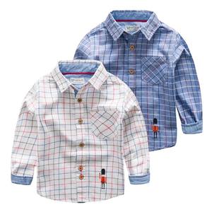 T-shirt décontracté à manches longues et col pour garçons, vêtements pour enfants, photos de modèles en ligne - Product Image 1