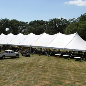 Tentes de réception de luxe en PVC avec structure en aluminium noir, grandes tentes de fête en plein air, chapiteaux pour événements, capacité 100 personnes - Product Image 4