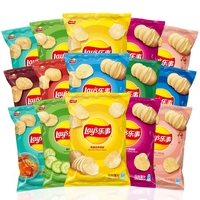 Papas Fritas Crujientes de la Marca Lays, 70g, Sabor Original y Limón, 70g