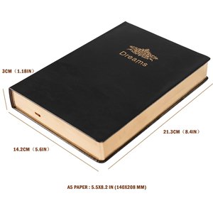 A5 siêu dày Nhật Ký máy tính xách tay vàng cạnh da Tạp Chí ràng buộc dày Memo <span class=keywords><strong>Pad</strong></span> retro máy tính xách tay - Product Image 5