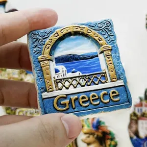 Magneti per Frigorifero 3D <span class=keywords><strong>in</strong></span> Resina di Santorini, <span class=keywords><strong>Grecia</strong></span>, Souvenir Turistico, Adesivo per Frigorifero, Regalo Artigianale - Product Image 6
