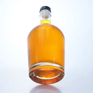 Botella de Licor Redonda de Vidrio Premium de 750 ml con Fondo Grueso, Botella Personalizada para Whisky, Ron y Tequila, Proveedor Directo de Fábrica de Vidrio - Product Image 4