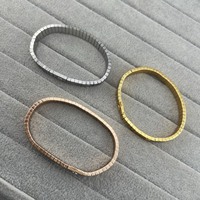 Nouveau design, bracelets de luxe en or, bracelets à vis, bracelet en acier inoxydable, bracelet pour femmes, bracelet de créateur, logo de marque