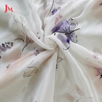 Tissu en Chiffon Viscose Premium 100% Léger, Respirant et Imprimé Effet Soie pour Robes