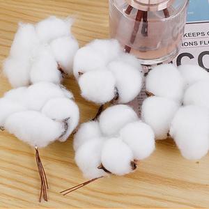 Tiges de coton artificielles, tons naturels purs, fleurs moelleuses, décoration minimaliste <span class=keywords><strong>pour</strong></span> la maison, arrangement de table de mariage, fournitures de bricolage - Product Image 2