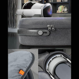 Kotak penyimpanan Eva Hard case untuk Apple <span class=keywords><strong>Vision</strong></span> Pro, kotak alat VR, kotak pelindung perjalanan untuk Apple <span class=keywords><strong>Vision</strong></span> Pro, penutup transportasi baterai. - Product Image 3