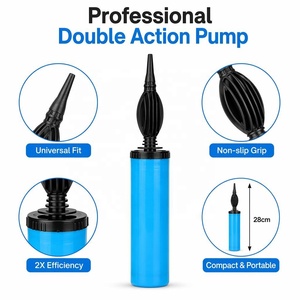 Accessori per palloncini pompe a palloncino manuali in plastica a doppia azione Mini a doppia azione - Product Image 2